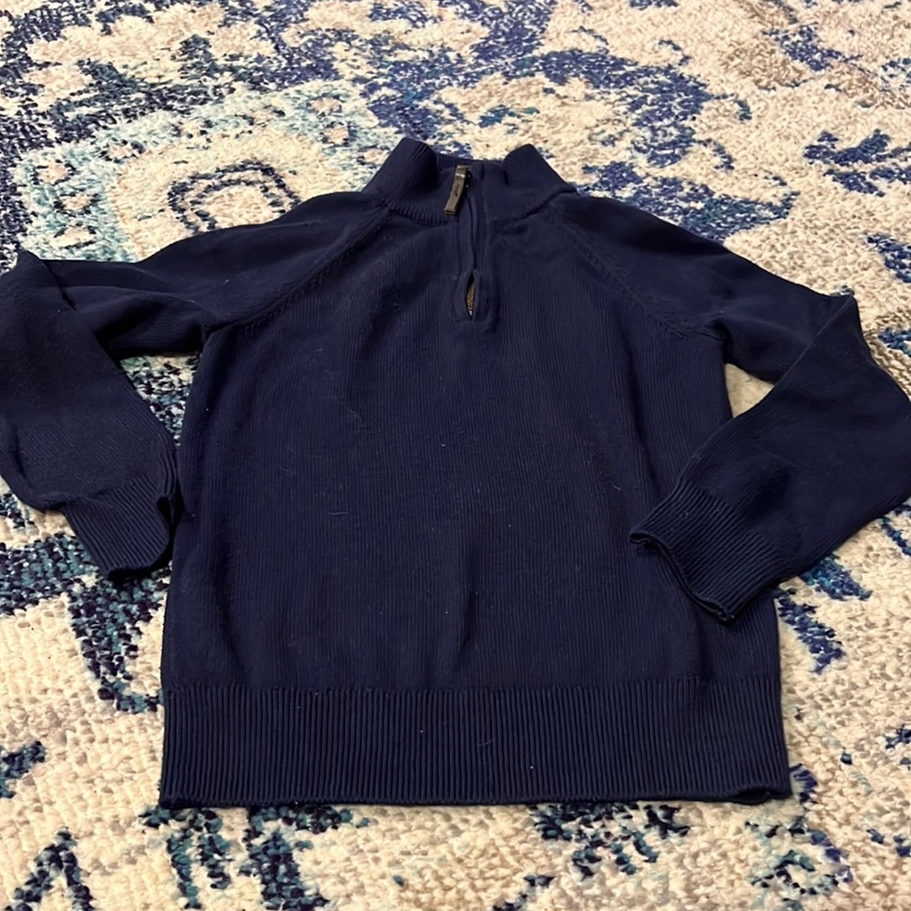 J-Crew cotton cashmere zip sweater size 6/7